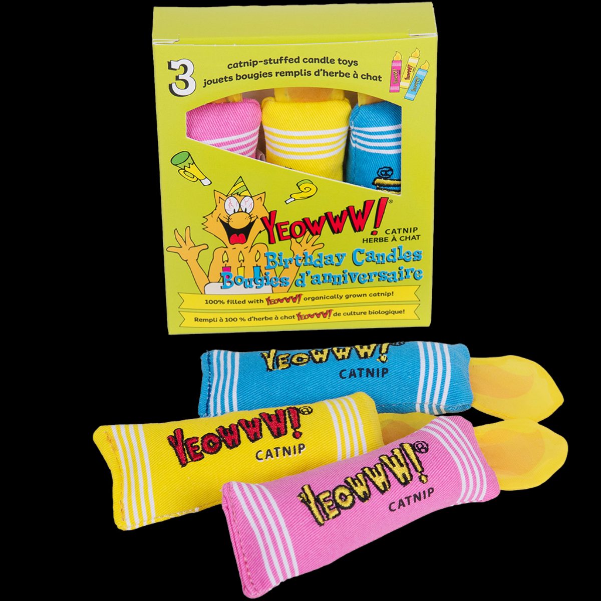 Yeowww! Birthday Candles 3 st.