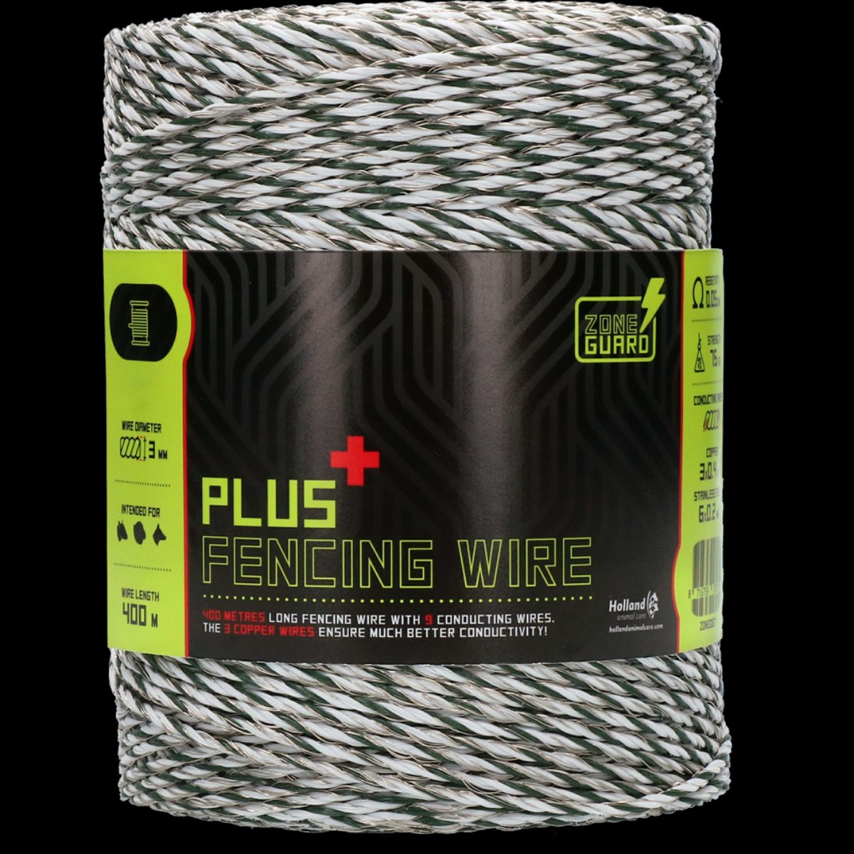 ZoneGuard Plus Afrasteringsdraad 3 mm 400 m