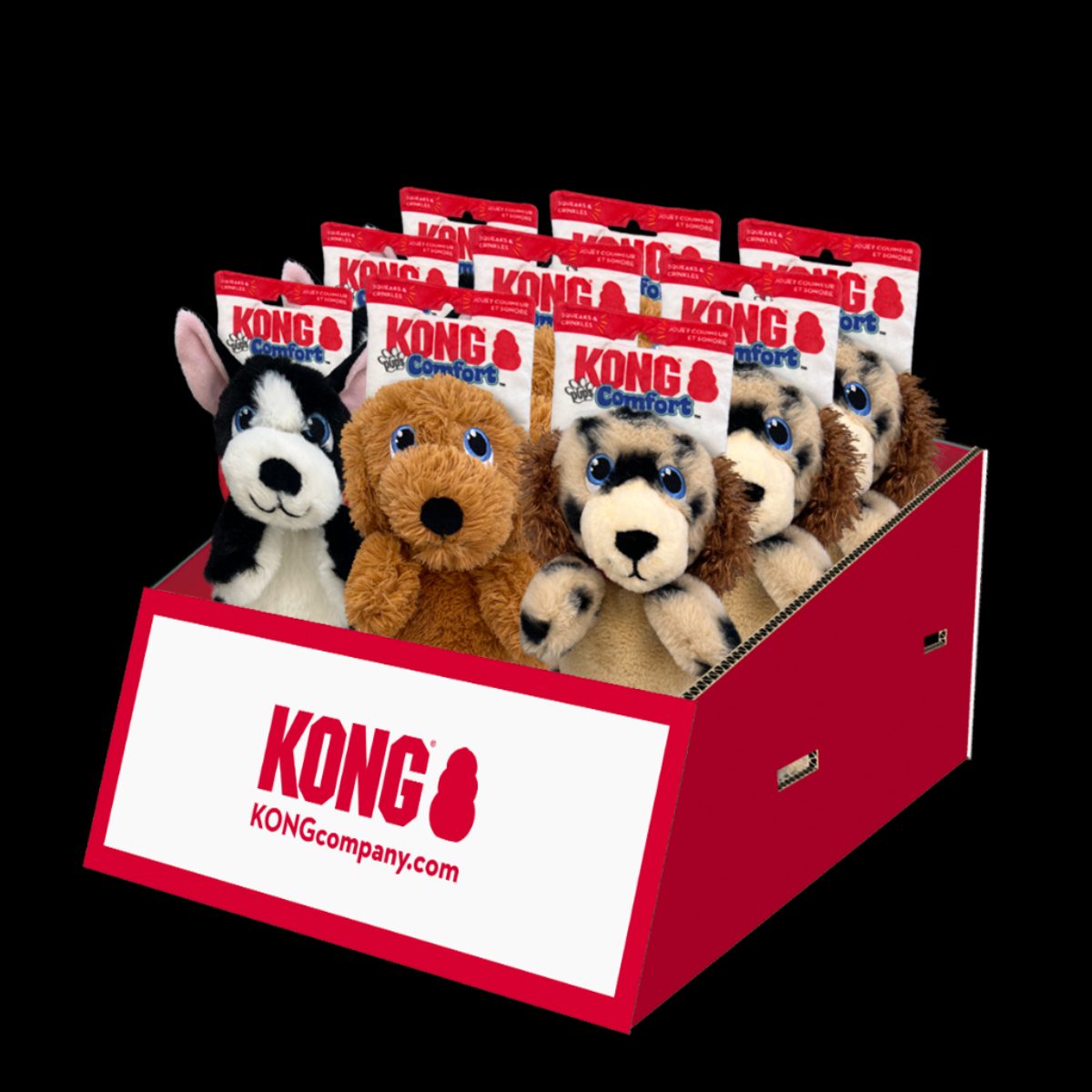 KONG Comfort Pups Toonbankdisplay