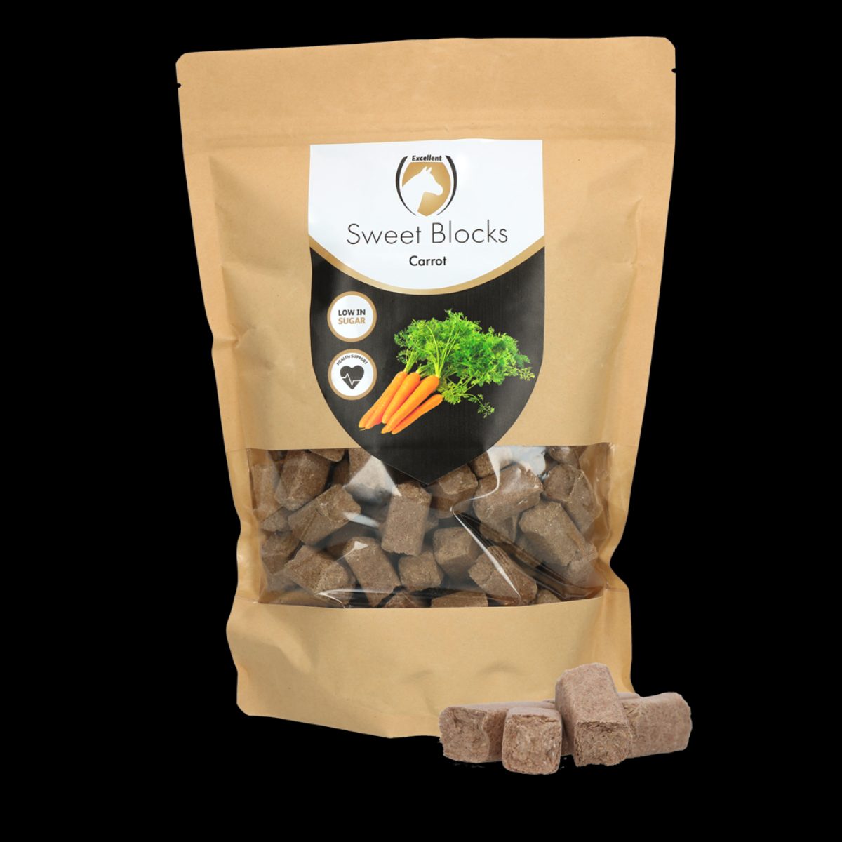 Excellent Horse Sweet Blocks Carrot 1 kg
