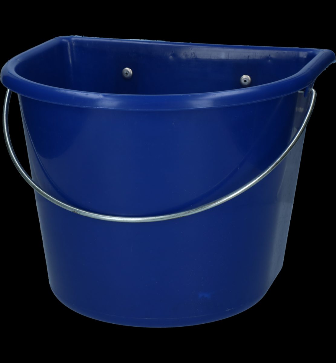 vPlast Voerbak met haken & hengsel 15 l Donkerblauw