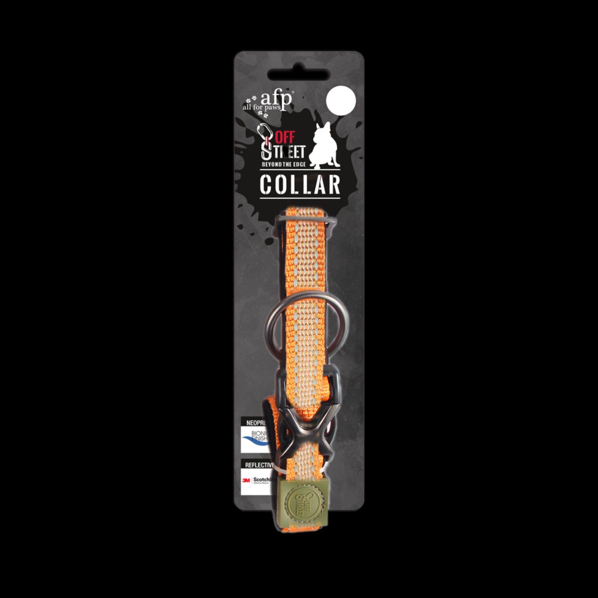 AFP Off Street - Dog Collar Mandarijn M