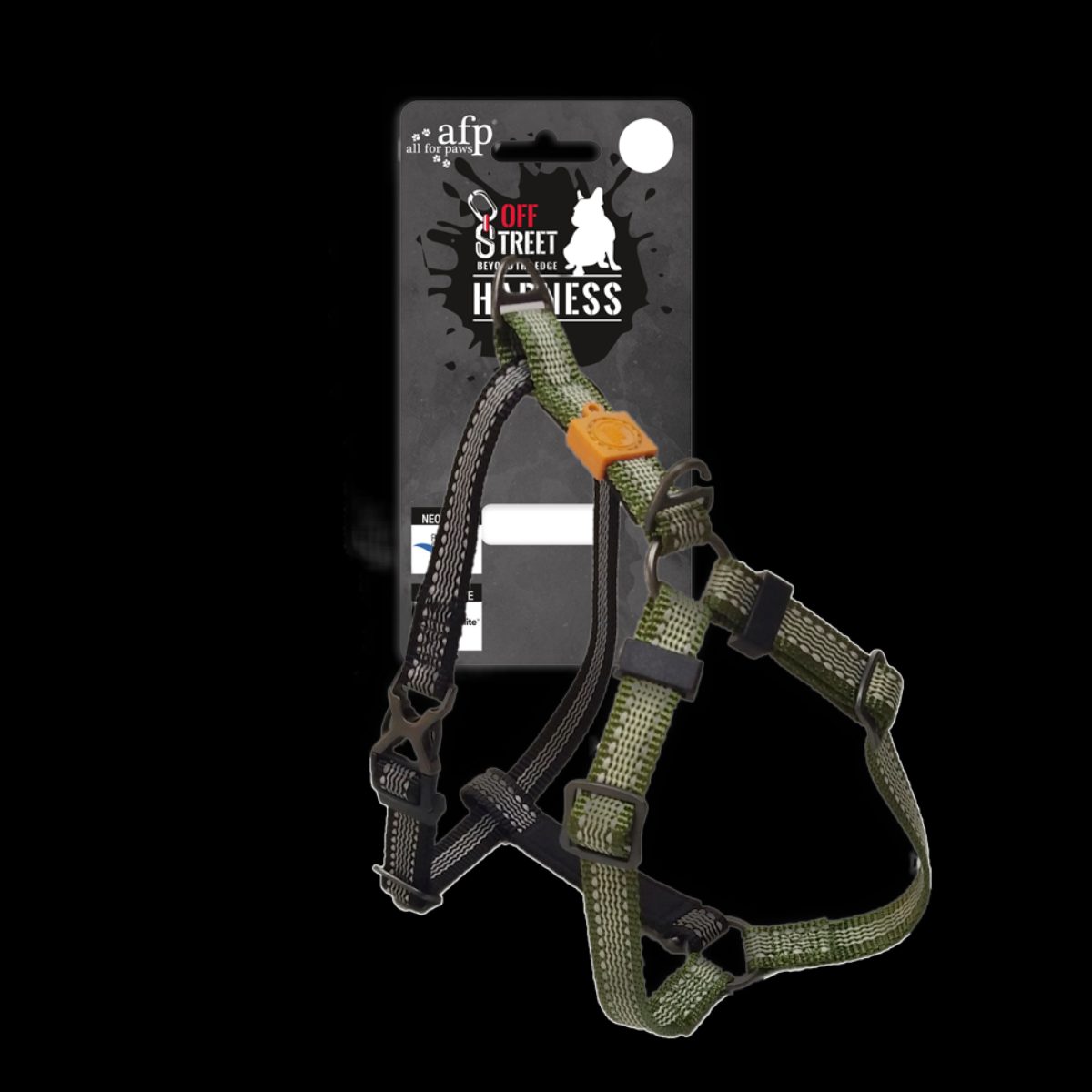 AFP Off Street - Dog Non-Pull Harness Olijfgroen XL