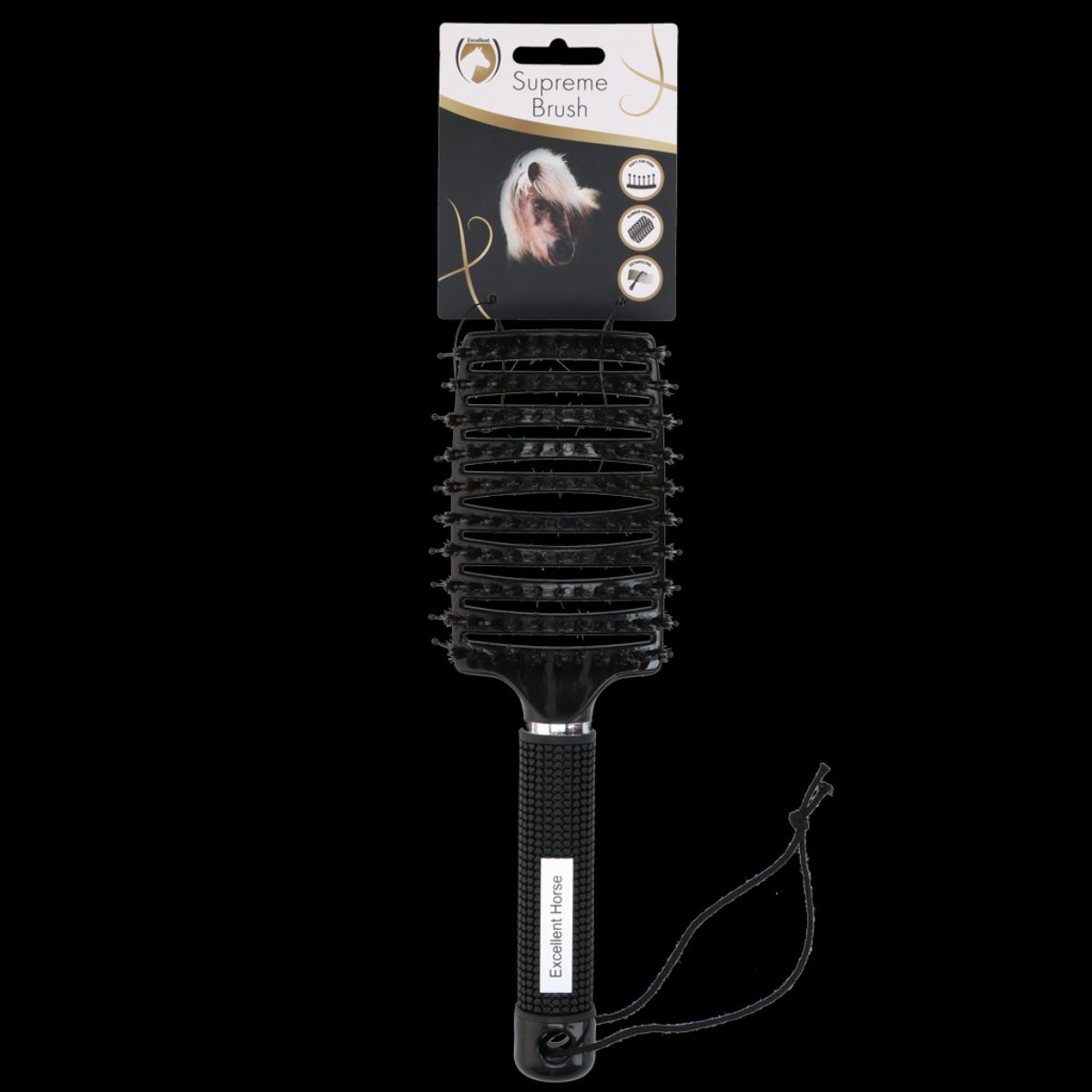 Excellent Horse Supreme Brush Zwart