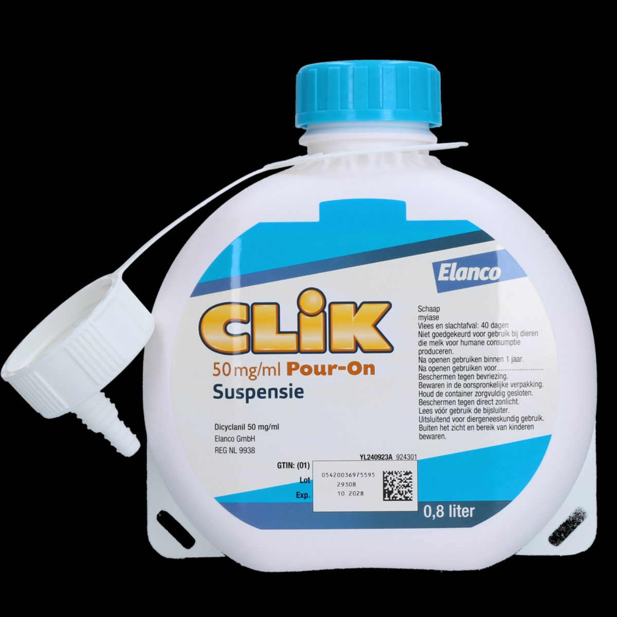 Clik 5% Pour-On REG NL URA 0,8 l
