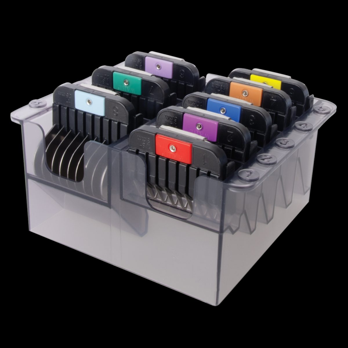 Wahl RVS opzetkammen 8-Pack
