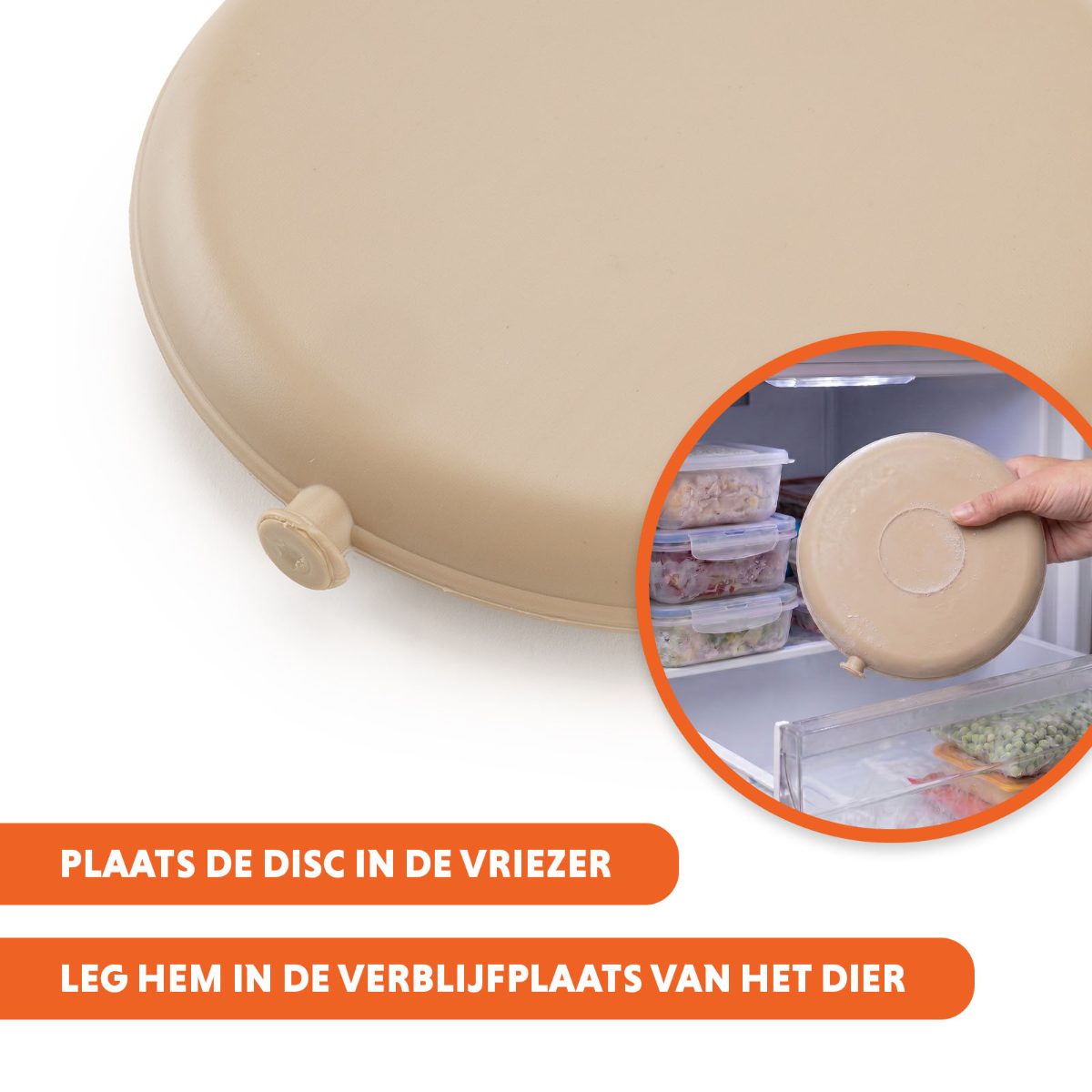 Coolpets Cooling Disc Beige - Afbeelding 3