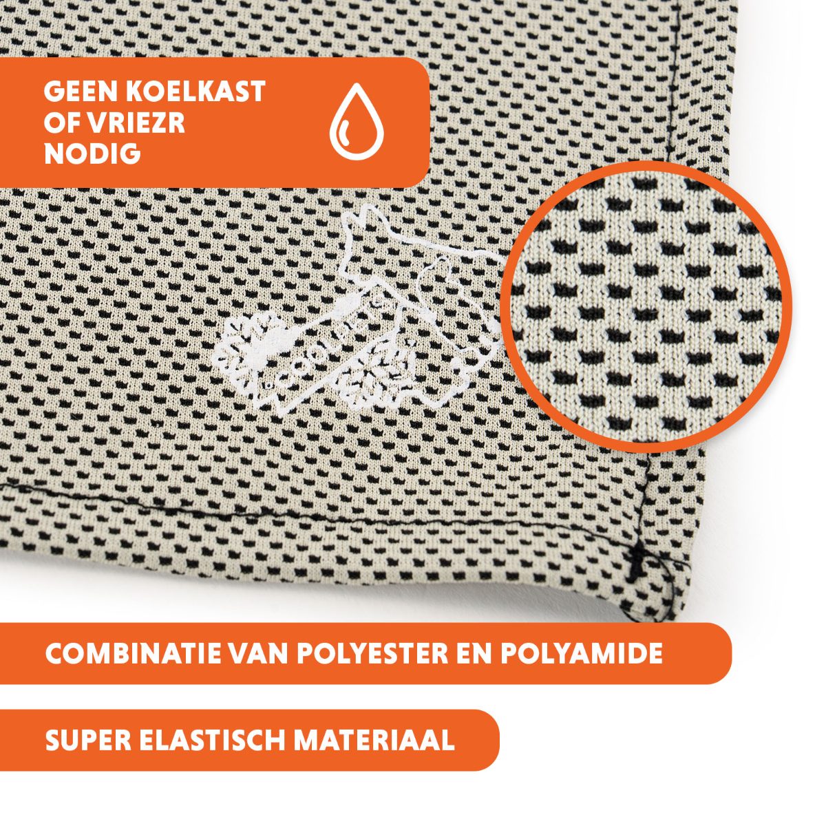 Coolpets Cooling Bandana Beige S - Afbeelding 3