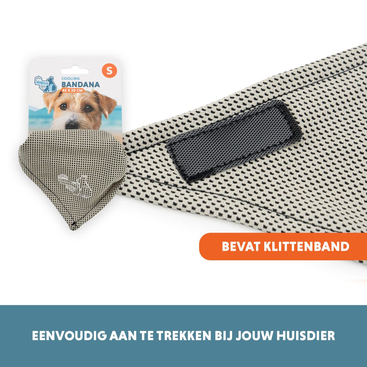 Coolpets Cooling Bandana Beige S - Afbeelding 5