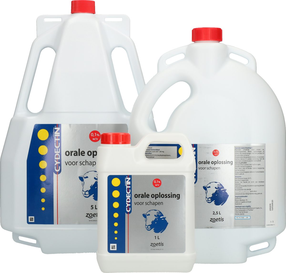 Cydectin 0,1% w/v orale oplossing REG NL URA - Schaap 5 l