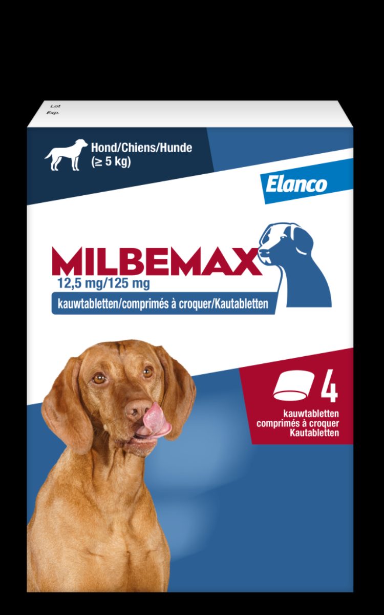Milbemax Kauwtabletten Hond Groot Chewy 5-75kg 4 tabl.