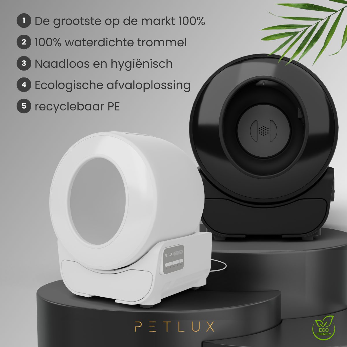 Petlux V3 Automatische Kattenbak Wit - Afbeelding 2
