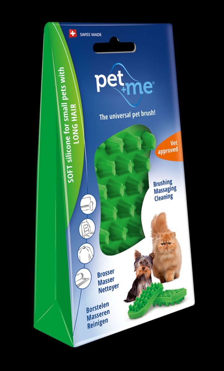 Pet+Me Cat Hair Brush Lang haar Groen
