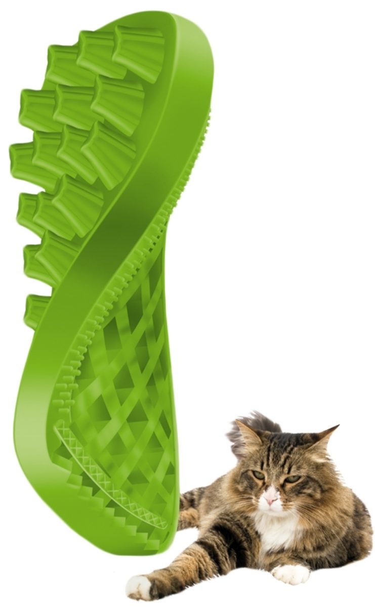 Pet+Me Cat Hair Brush Lang haar Groen - Afbeelding 4
