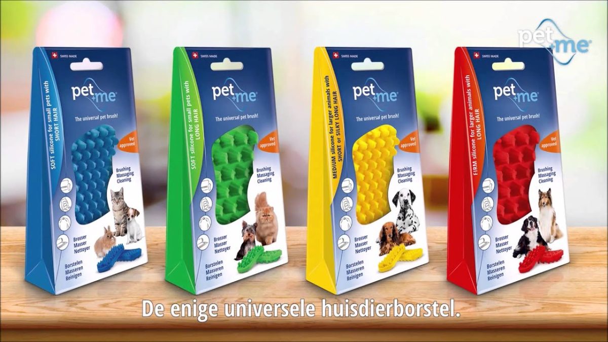 Pet+Me Cat Hair Brush Lang haar Groen - Afbeelding 6