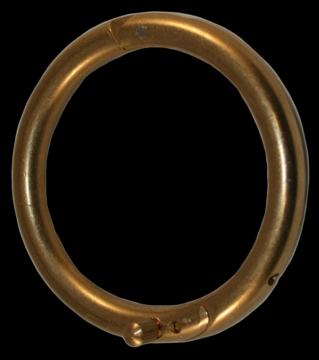 Stierring messing 61 mm + schroef