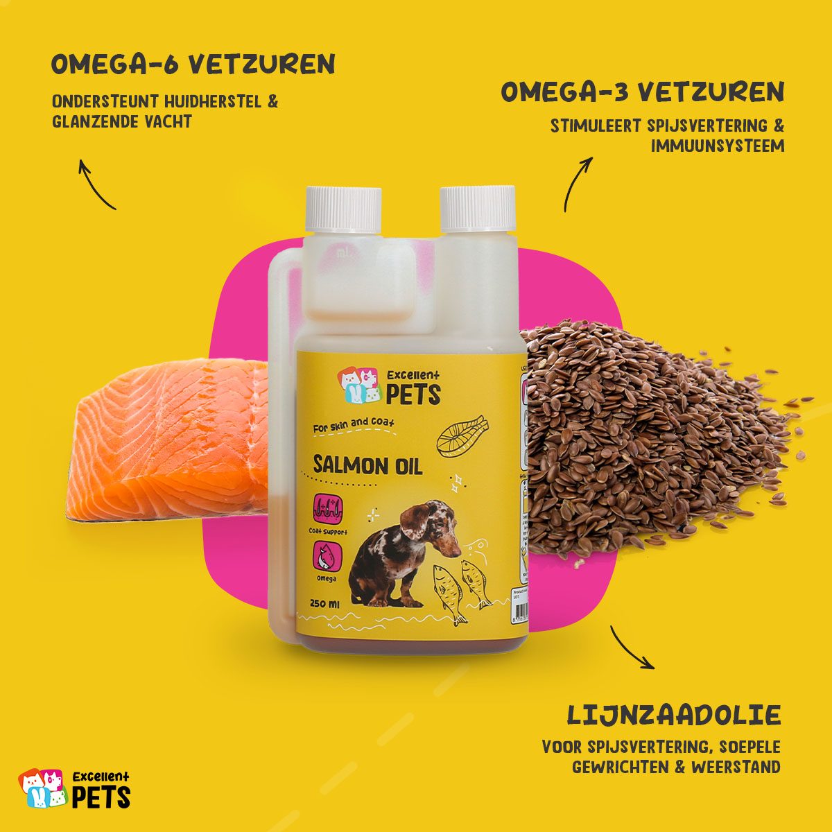 Excellent Pets Dog Salmon Oil 250 ml - Afbeelding 6