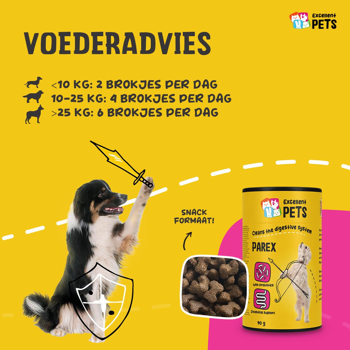 Excellent Pets Dog Parex 90 g - Afbeelding 2