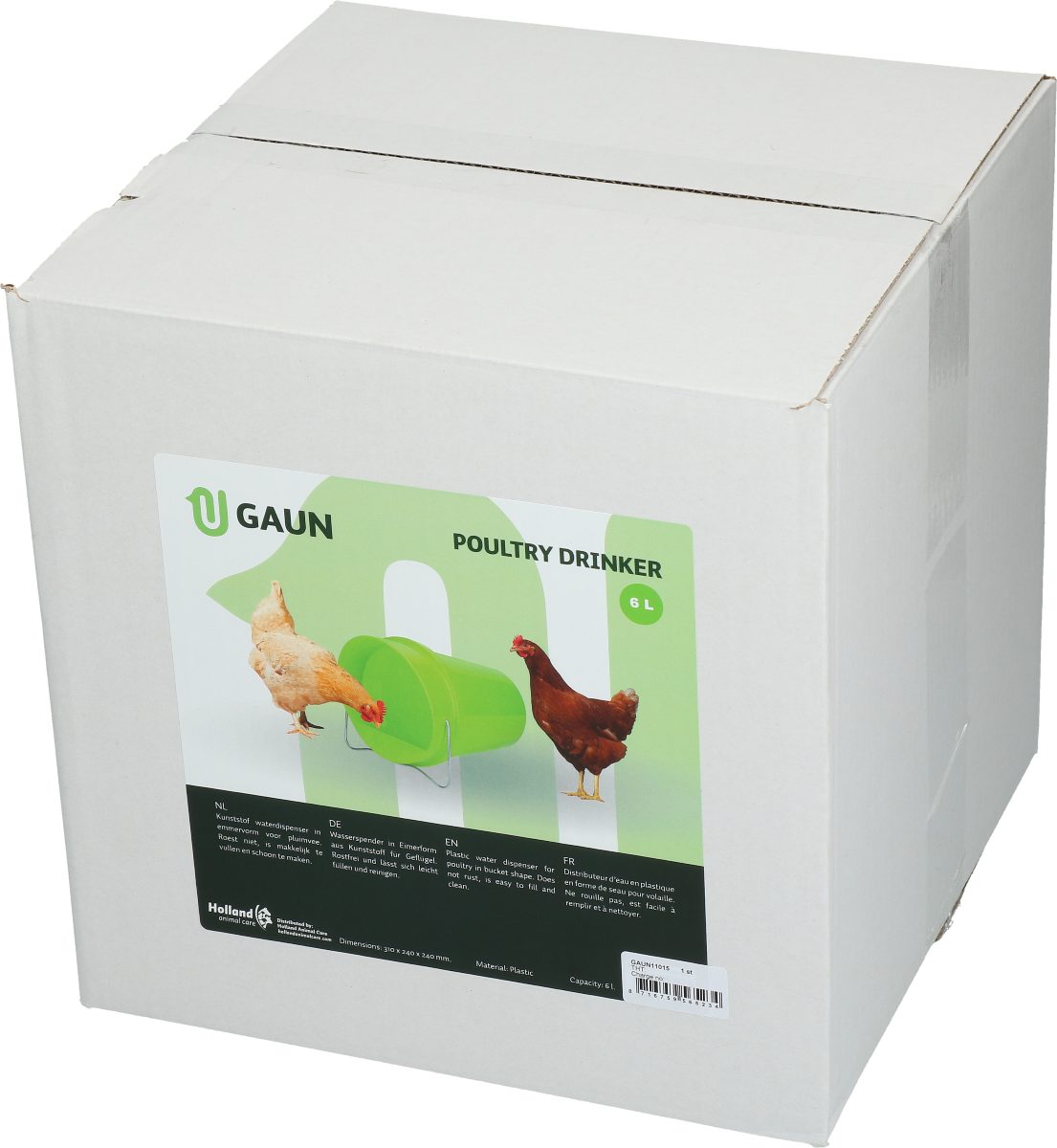 Gaun Pluimvee Drinkemmer Kunststof 6 l Limoengroen - Afbeelding 5