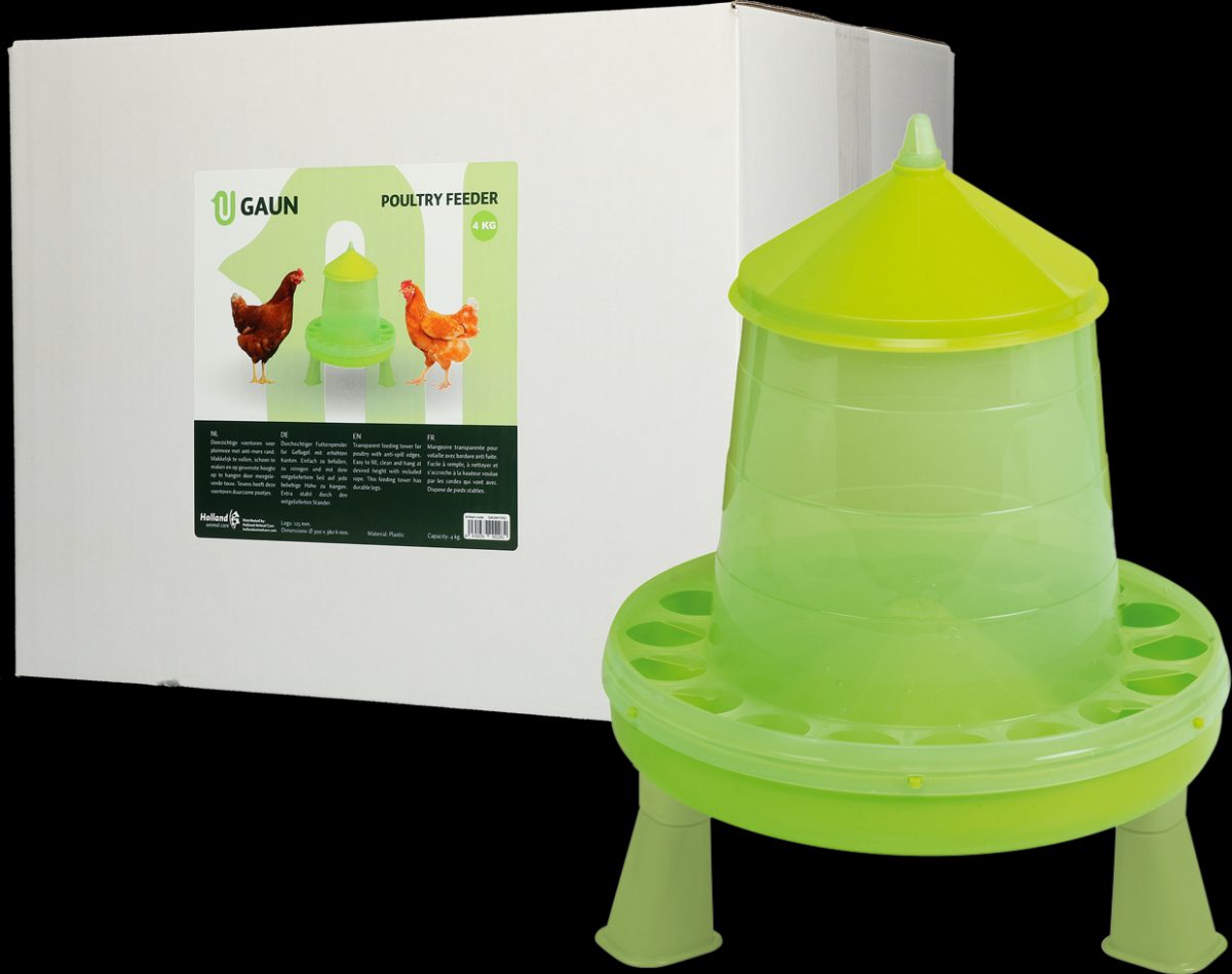 Gaun Pluimvee Voertoren op Pootjes Limoengroen 4 kg