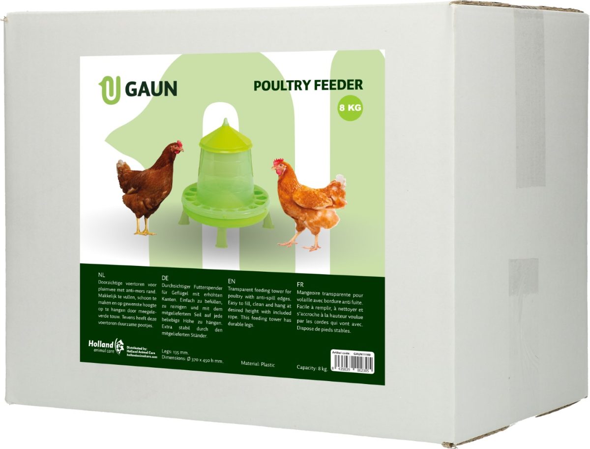 Gaun Pluimvee Voertoren op Pootjes Limoengroen 8 kg - Afbeelding 4