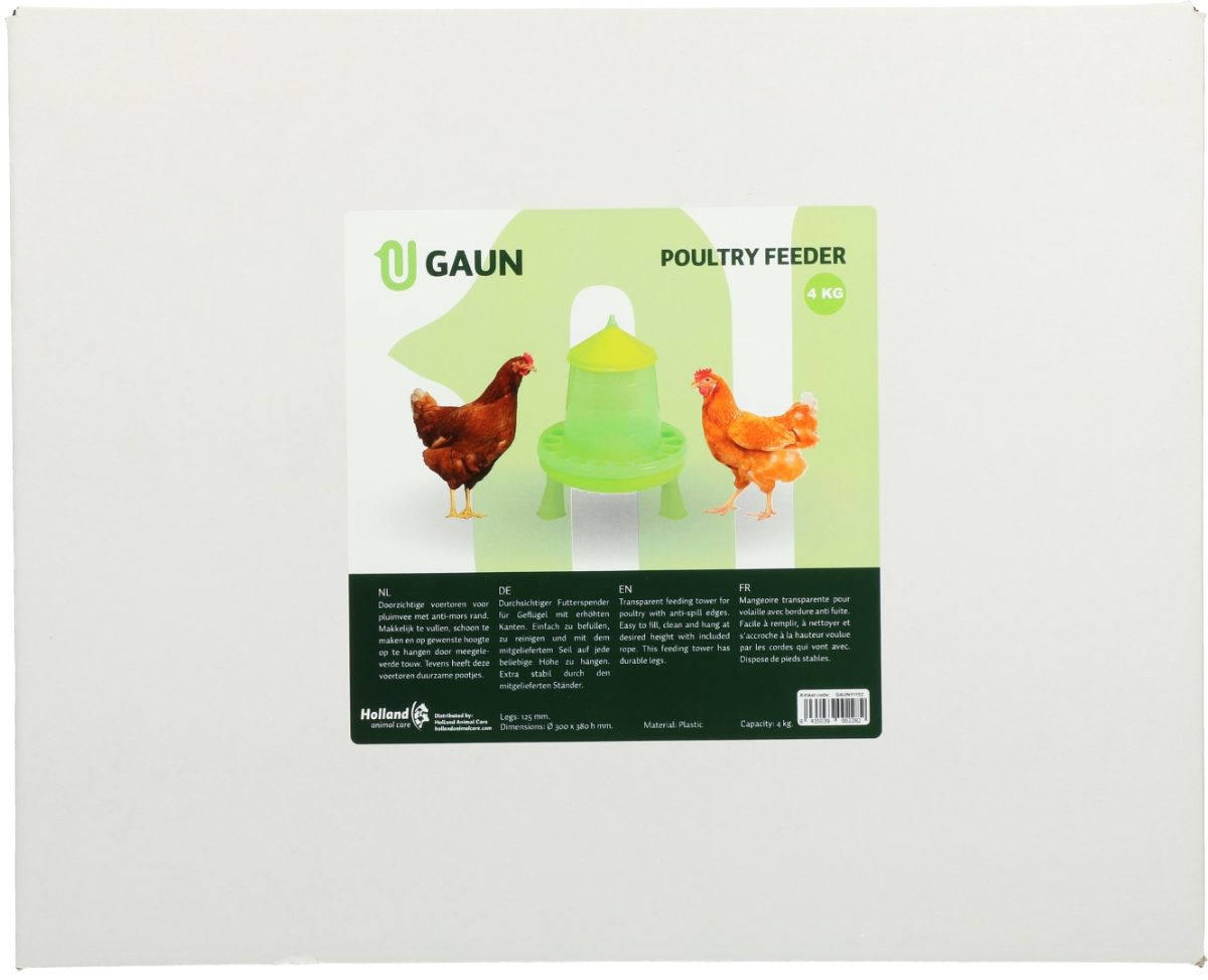 Gaun Pluimvee Voertoren op Pootjes Limoengroen 4 kg - Afbeelding 5