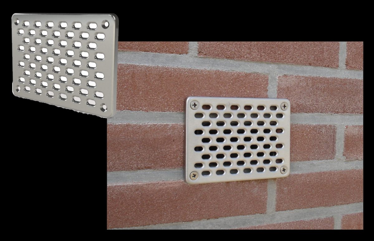 GevelFix Voorzetrooster RVS 25 x 15 cm - Afbeelding 2