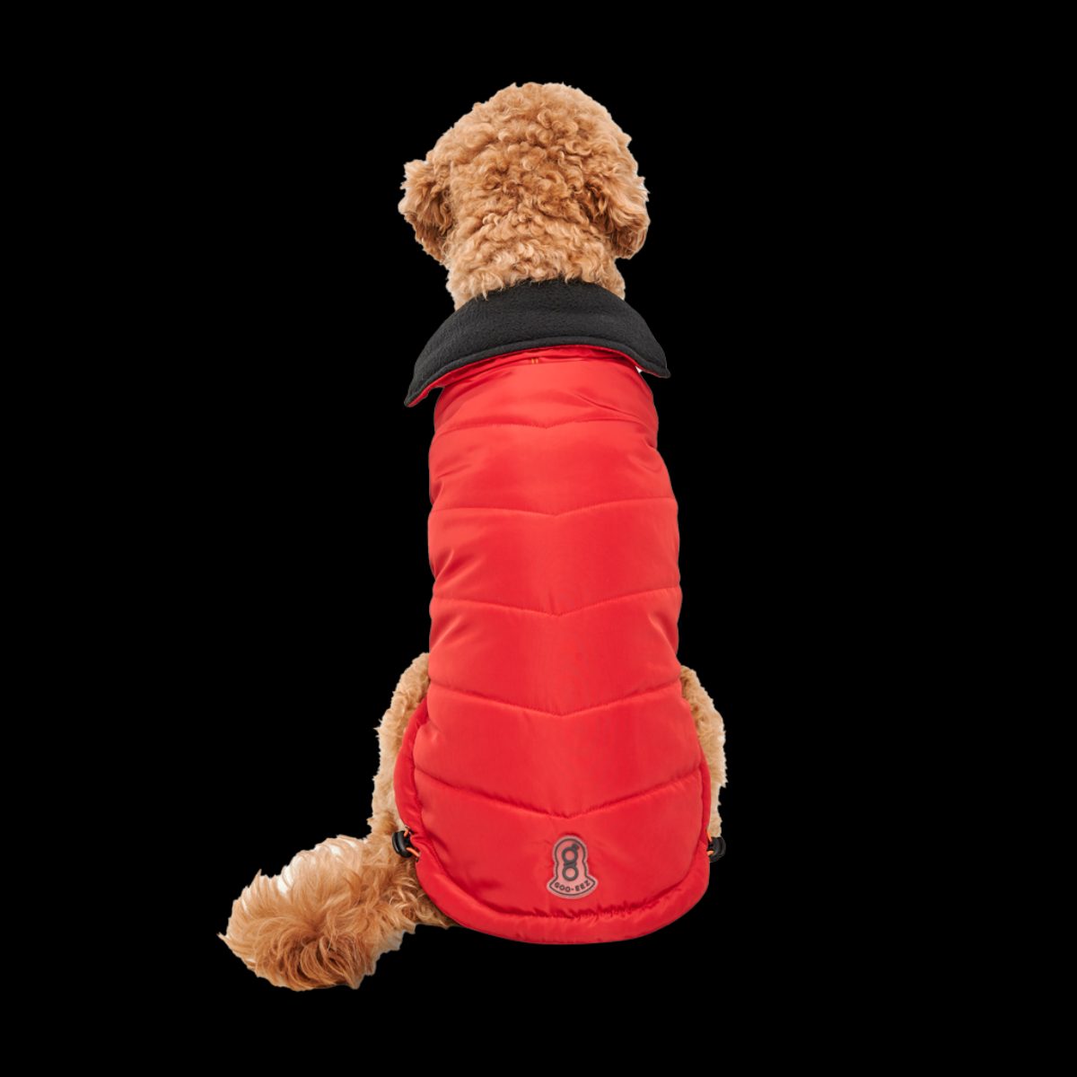 Goo-eez Mock Neck Signature Wrap Jacket XL Rood/Zwart - Afbeelding 2