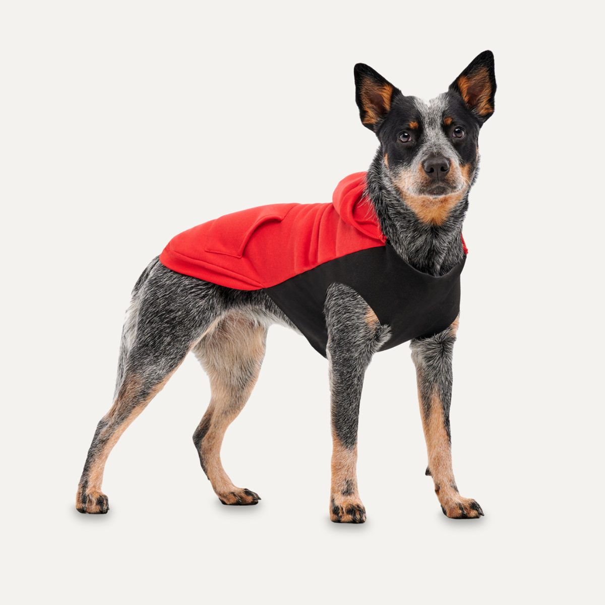 Goo-eez Kangaroo Fleece Hoodie XXS Rood/Zwart - Afbeelding 3
