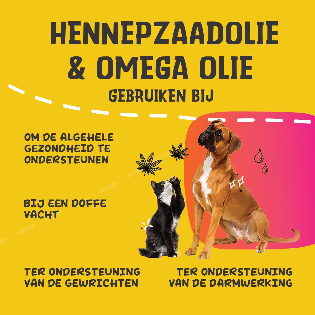 Excellent Pets HempOne + Omega Oil 100 ml - Afbeelding 2