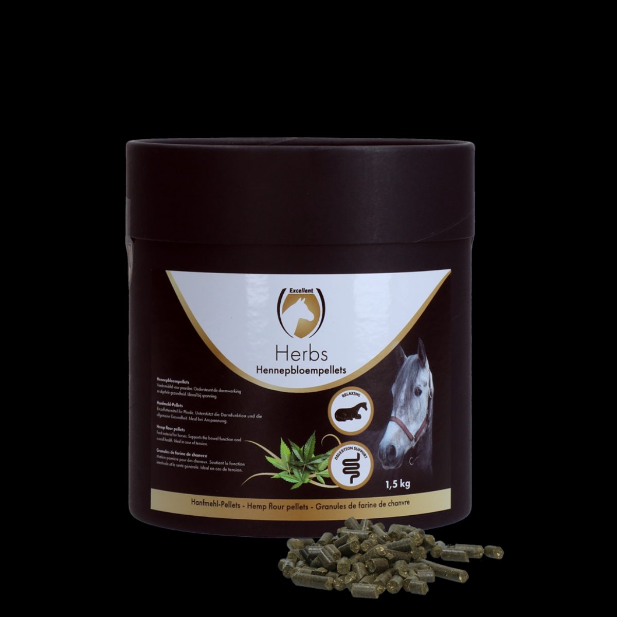 Excellent Horse Herbs Hennepbloempellets 1,5 kg