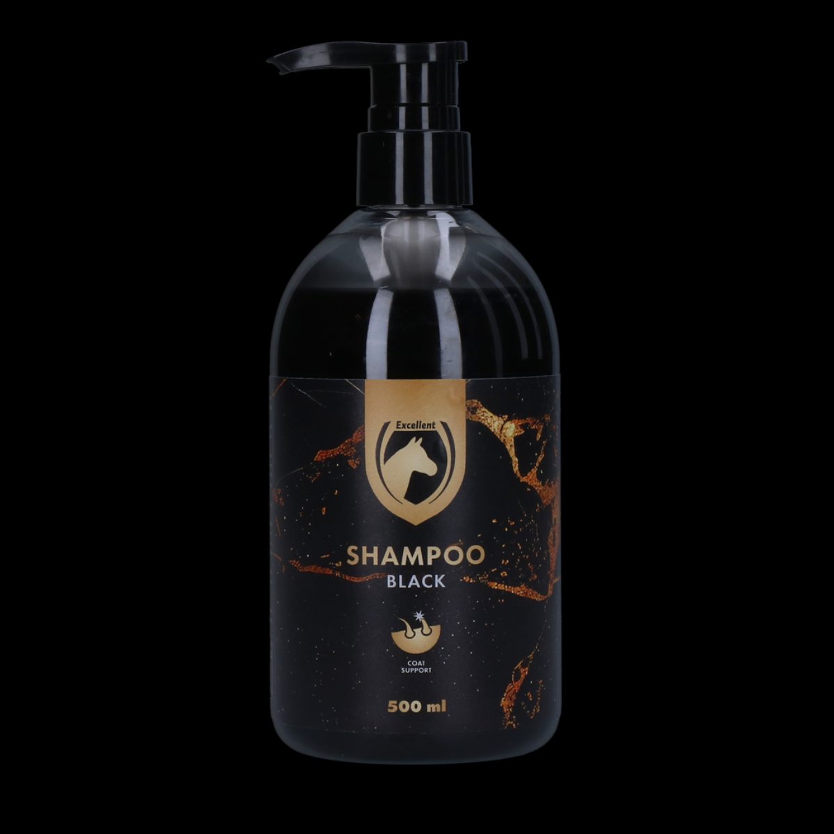 Excellent Horse Hi Gloss Shampoo Zwart 500 ml