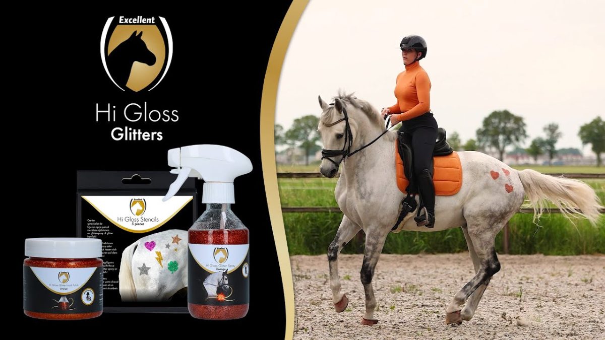 Excellent Horse Hi Gloss Glitter Hoof Polish Silver 150 ml - Afbeelding 6