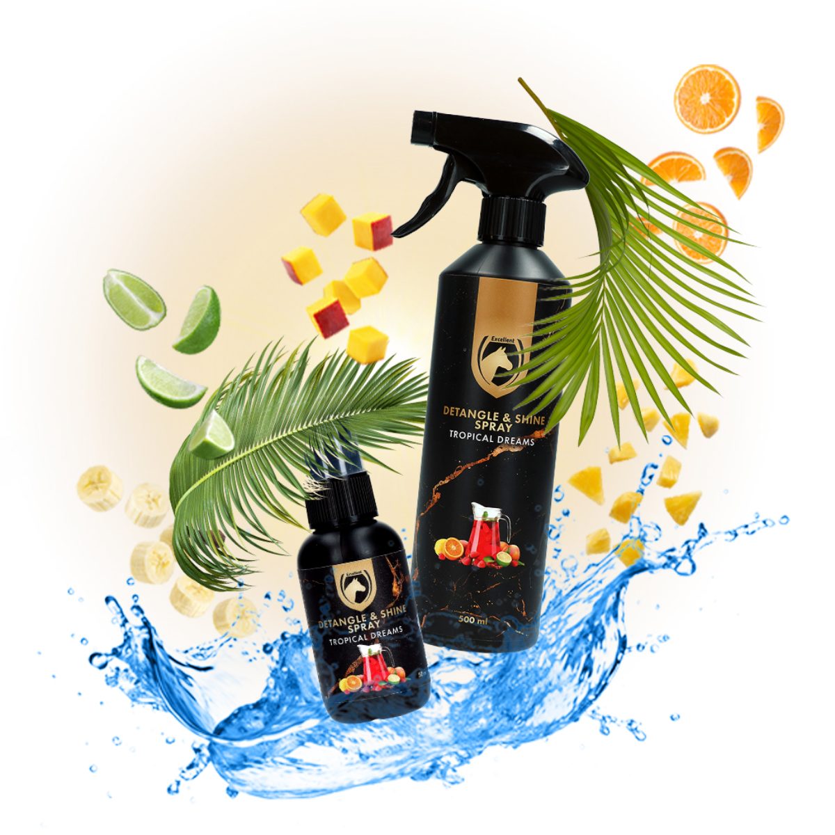 Excellent Horse Detangle & Shine Spray 50 ml Tropical Dreams - Afbeelding 2