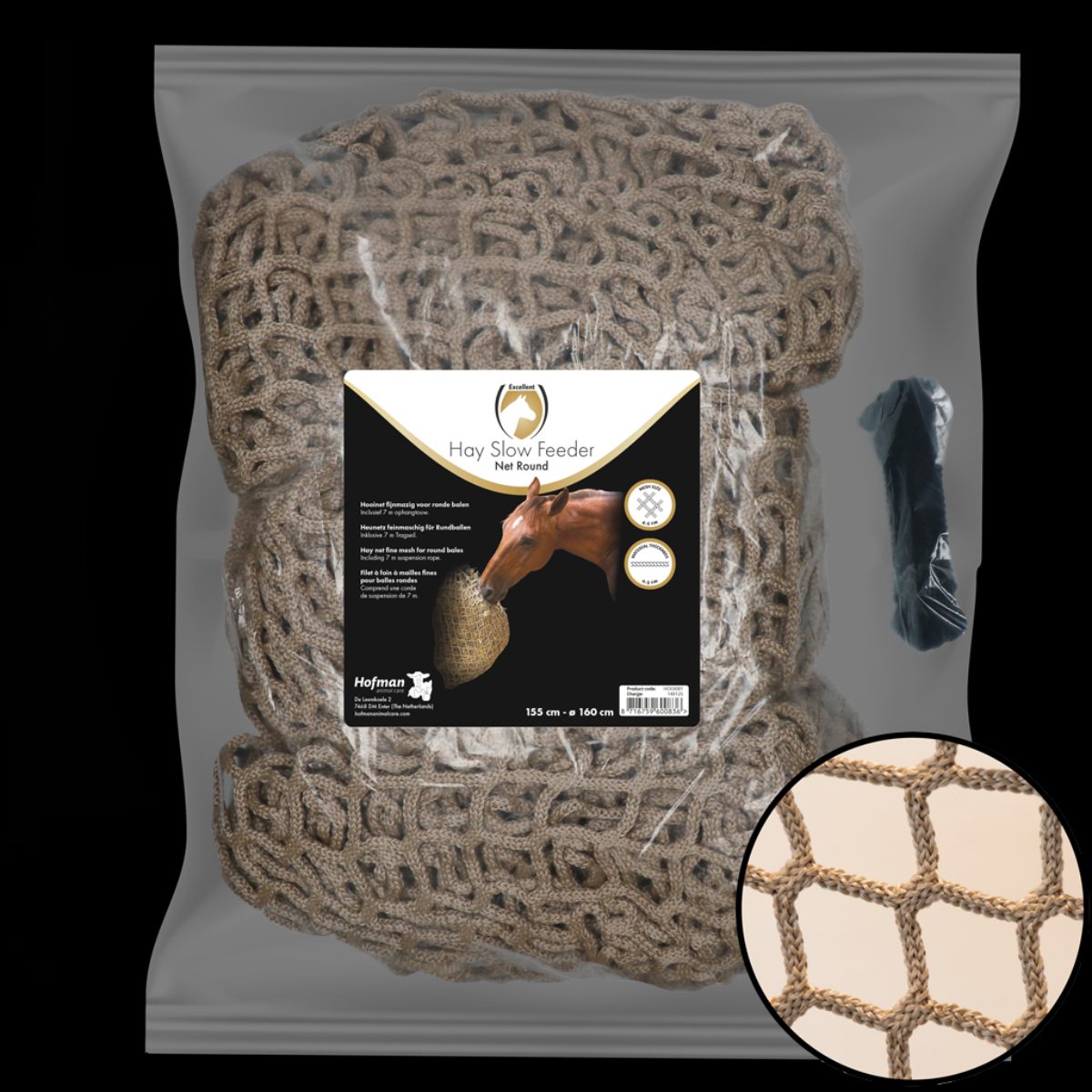 Hay Slow Feeder Net Ronde Baal