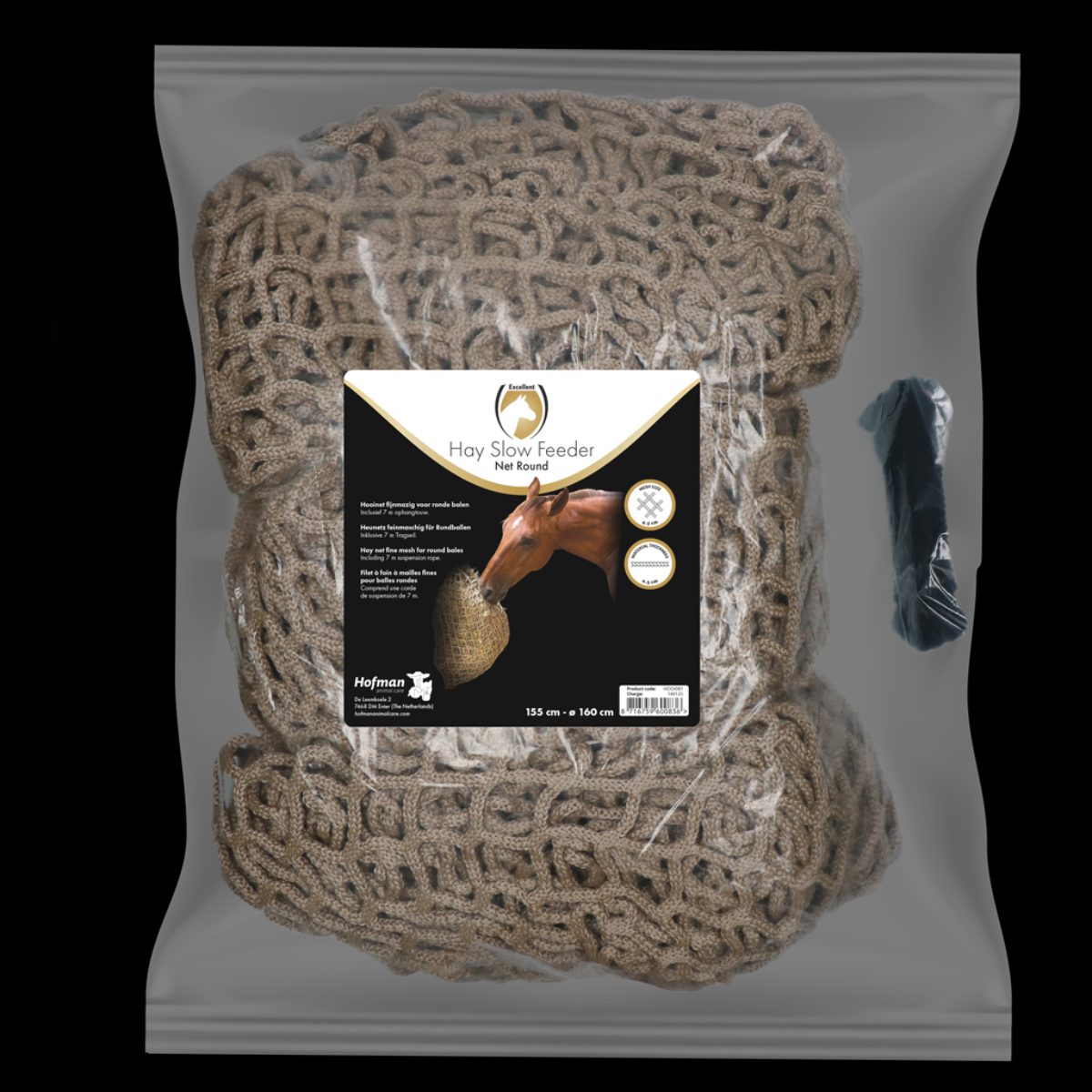 Hay Slow Feeder Net Ronde Baal - Afbeelding 2