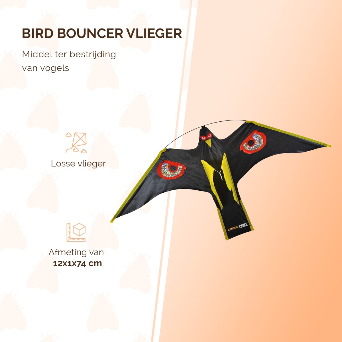 Knock Pest Vogel Verschrikker vlieger los - Afbeelding 2