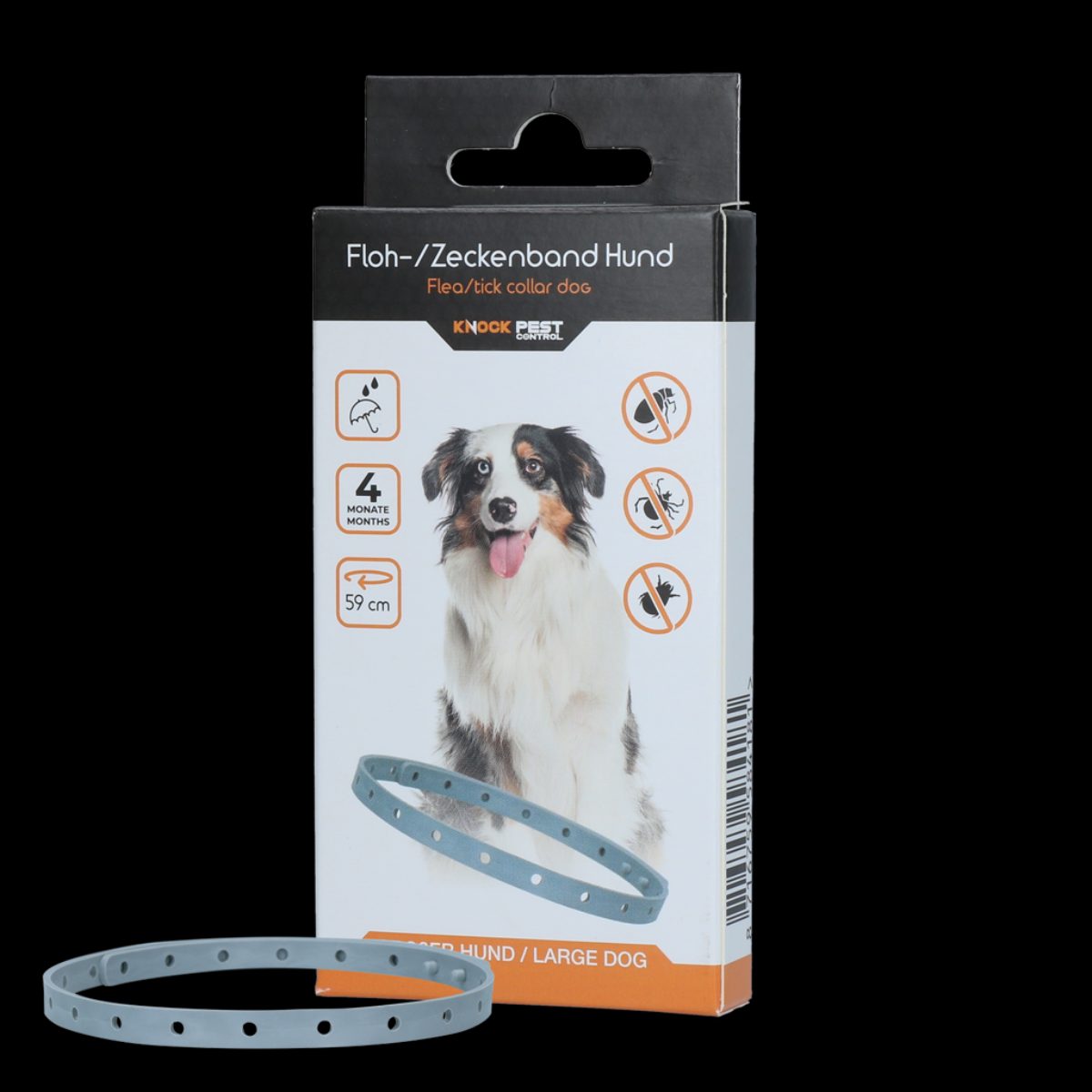 Knock Pest Vlooien/Tekenband Hond 59 cm DE/UK