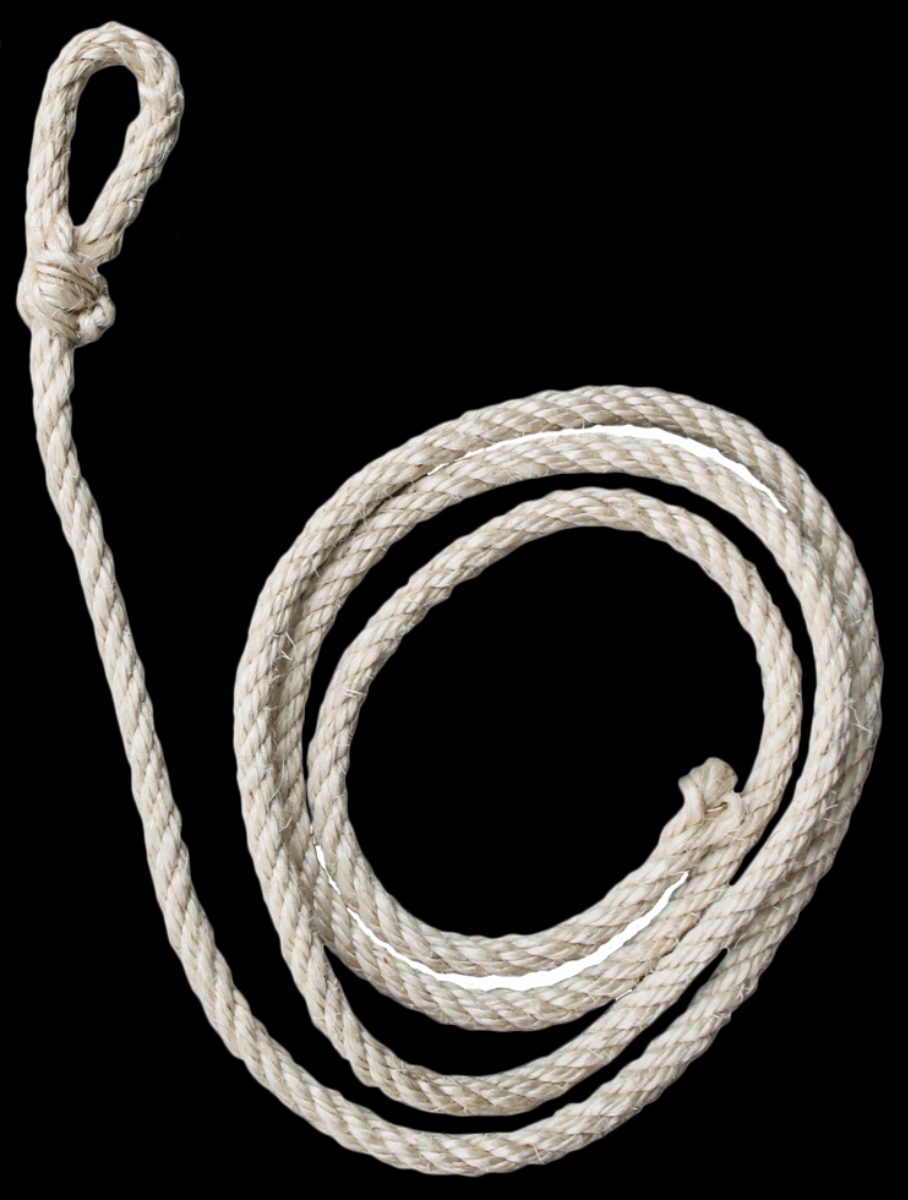 Koetouw wit sisal standaard 210cm