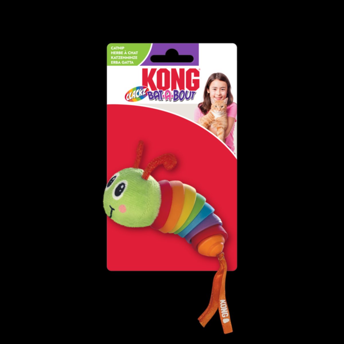 KONG Bat-A-Bout Clackz Rups