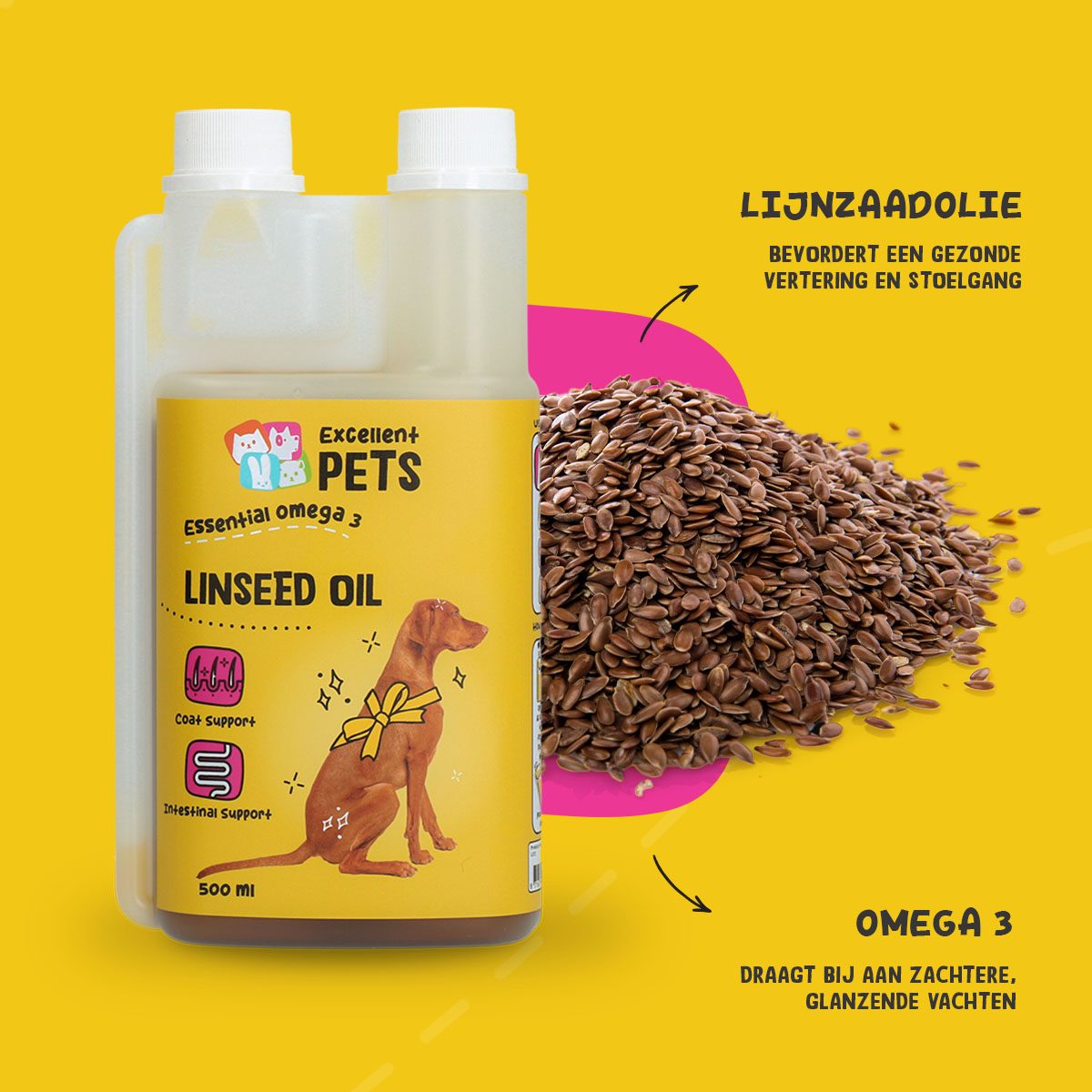 Excellent Pets Linseed Oil 500 ml - Afbeelding 5