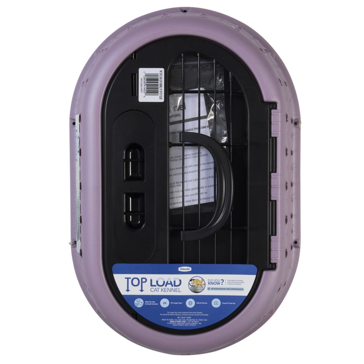 Petmate Top Load Cat Kennel Paars - Afbeelding 5
