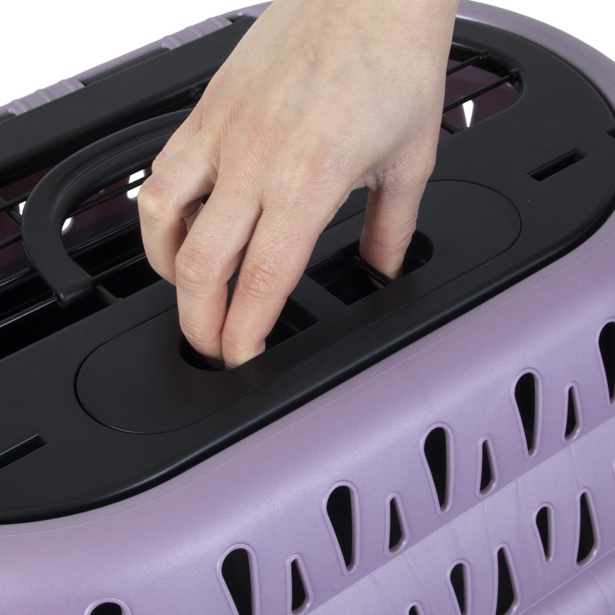 Petmate Top Load Cat Kennel Paars - Afbeelding 6