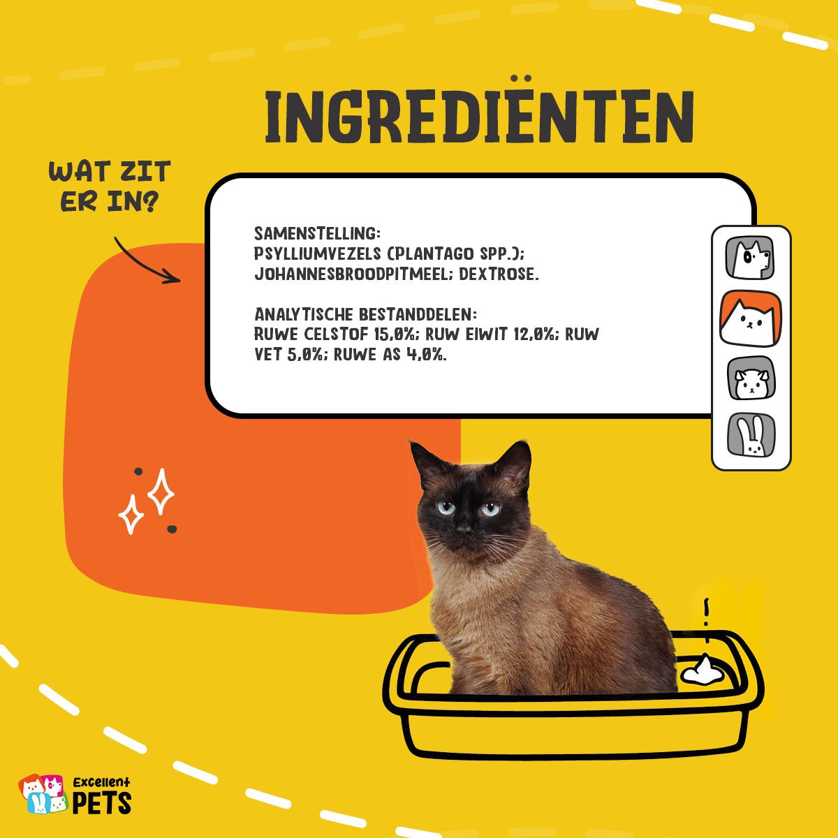 Excellent Pets Cat Psyllium+ 100 g - Afbeelding 4