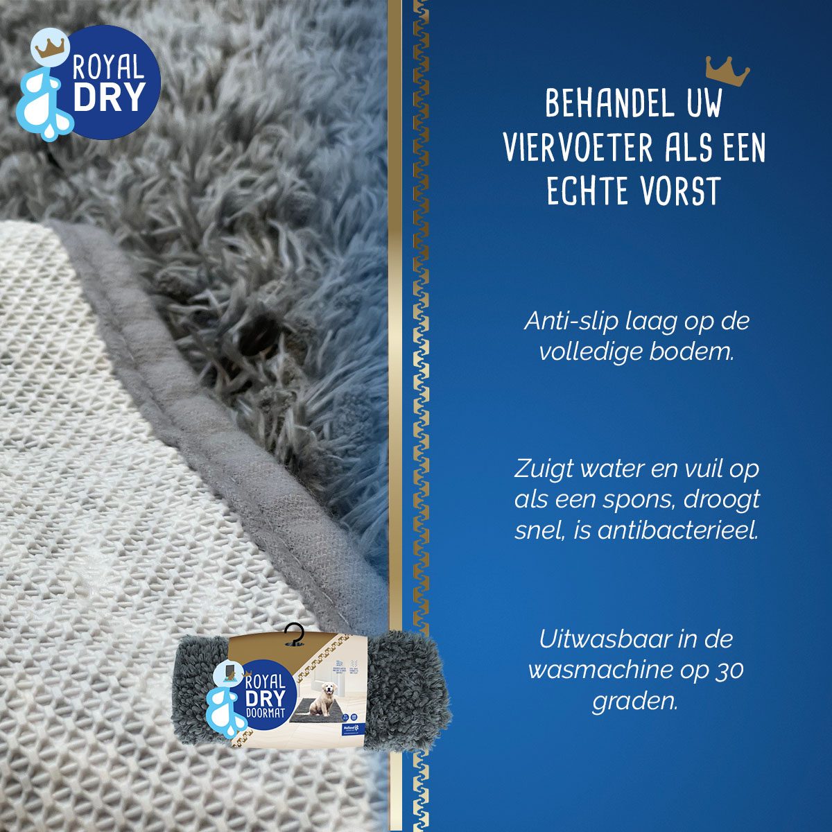 Royal Dry Deurmat Voor Honden M - Afbeelding 3