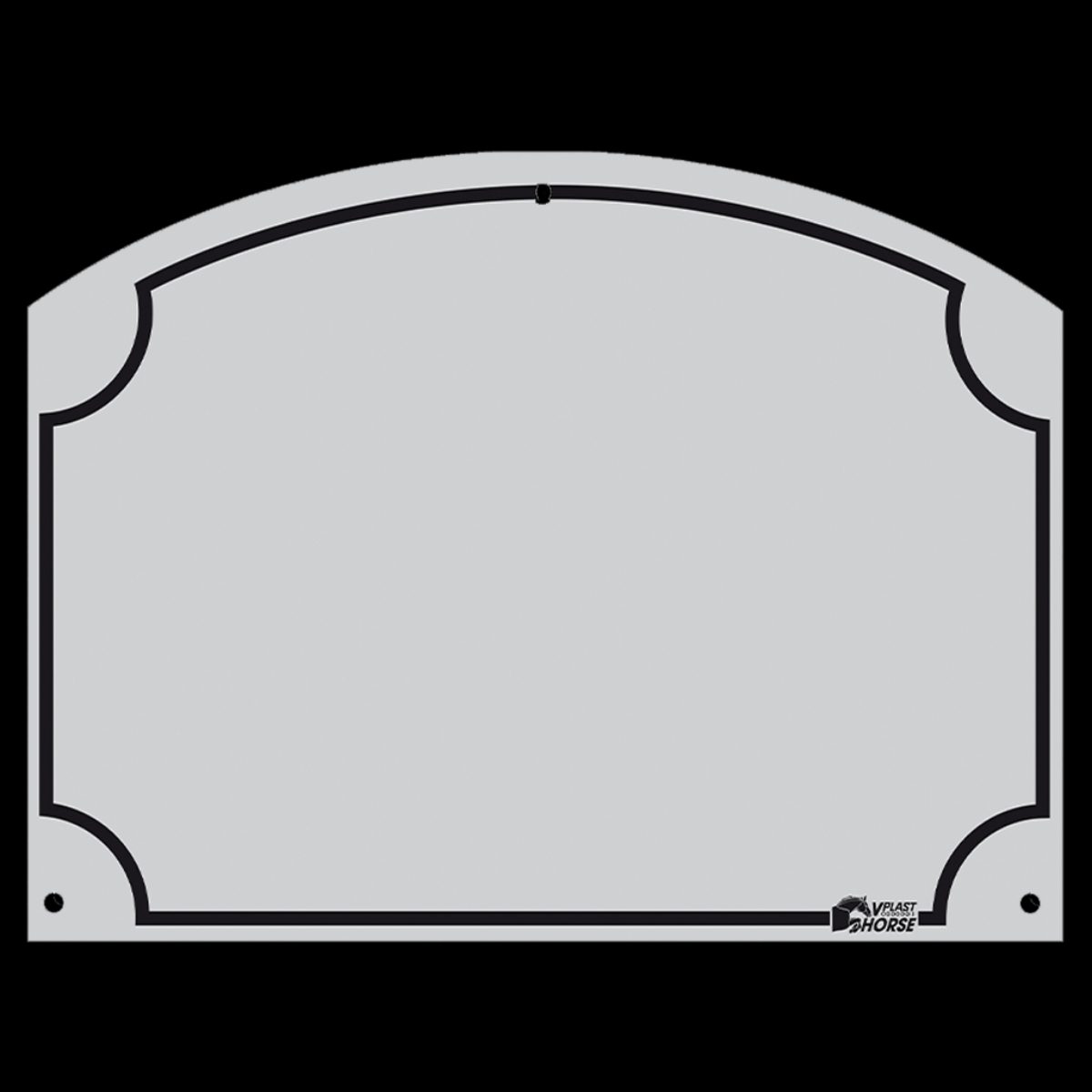 Stal Naamplaatje 70x95 mm