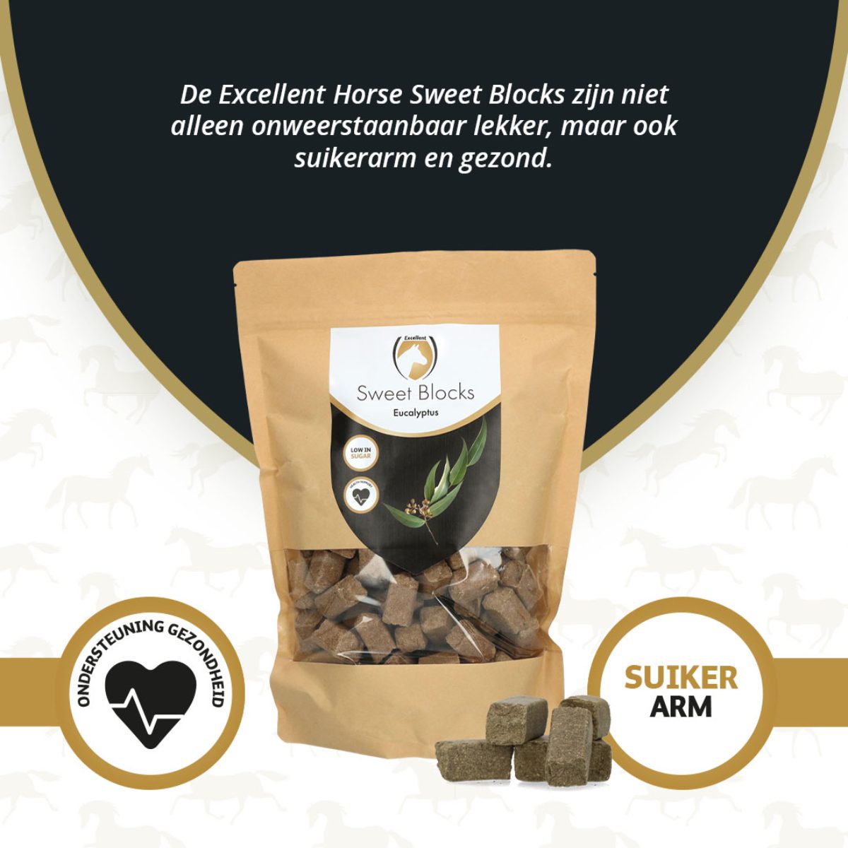 Excellent Horse Sweet Blocks Eucalyptus 1 kg - Afbeelding 2
