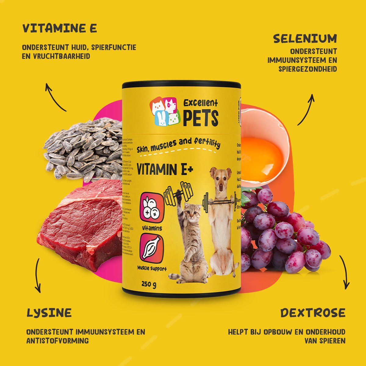 Excellent Pets Vitamin E+ 250 g - Afbeelding 5