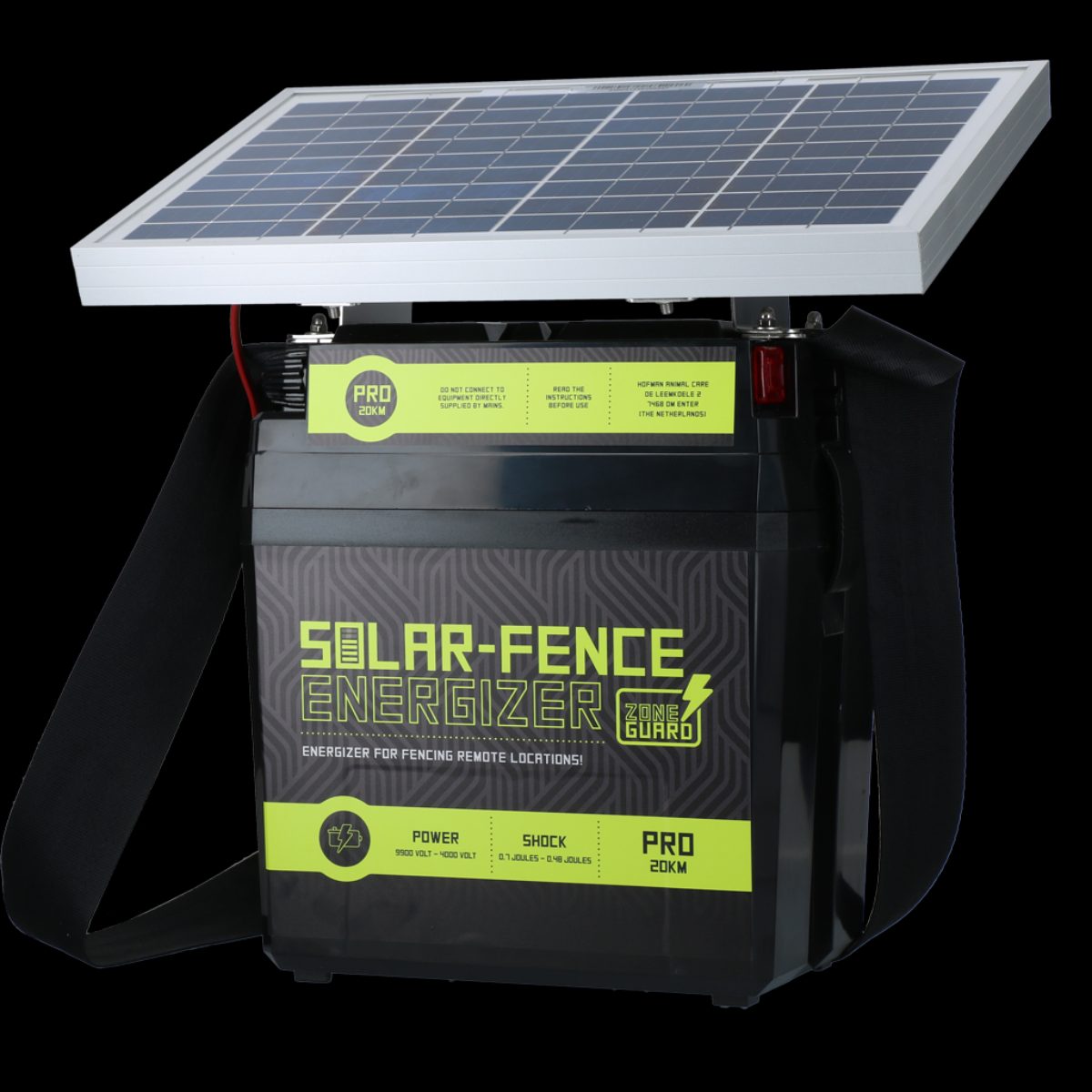 ZoneGuard Solar-Fence Energizer Pro 20 km